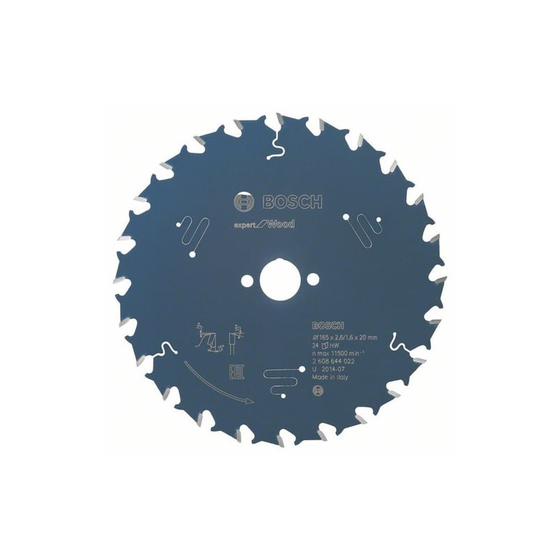 Lama circolare bosch expert per legno 165mm [2608644022]