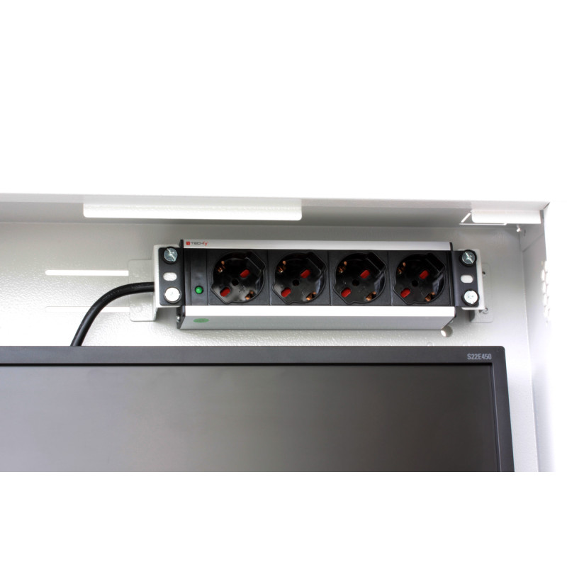 Box di sicurezza techly ral9016 per dvr e sistemi di videosorveglianza