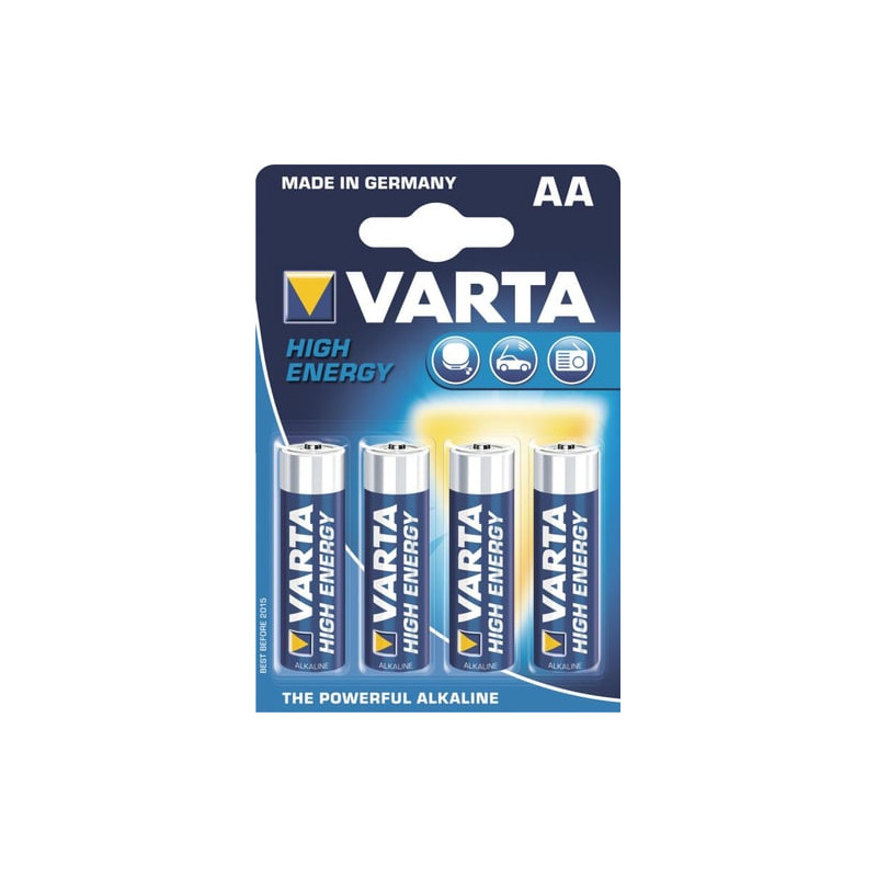 Pila alcalina varta high energy aa 1.5v 4pz [04906 121 354]