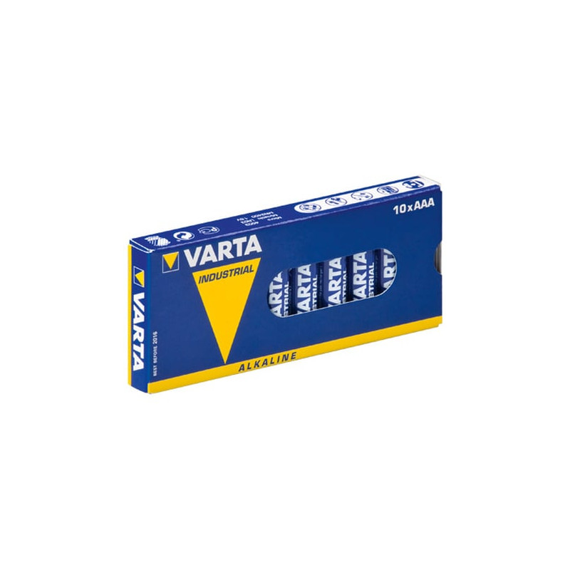 Pila varta lr03 industrial 1,5v aaa 10 pezzi [04003 211 111]