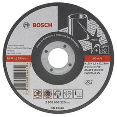 Disco smerigliatrice bosch expert per inox 125 x 1 mm [2608600549]