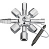 Chiave multifunzione knipex twinkey 00 11 01 per armadi elettrici,