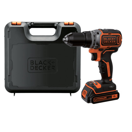 Trapano avvitatore black&decker a batteria 18v nero/arancione