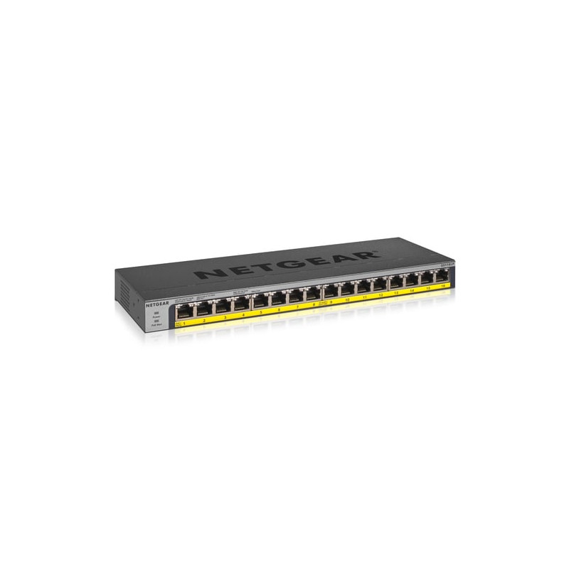 Switch netgear gs116lp 16 porte poe gigabit ethernet argento [gs116lp-100eus]