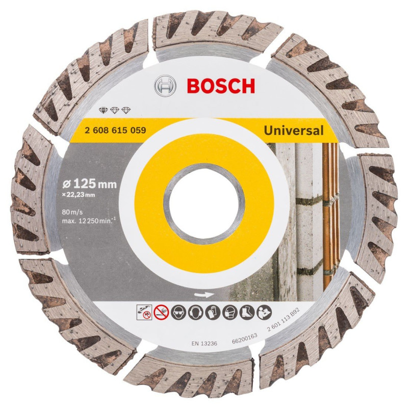 Disco diamantato bosch 2608615059 standard universal, 125mm [2608615059]
