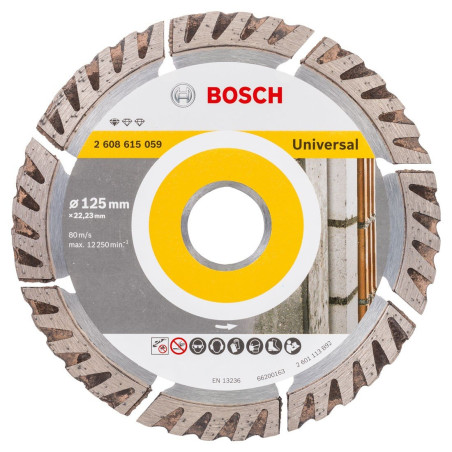 Disco diamantato bosch 2608615059 standard universal, 125mm [2608615059]