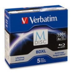Confezione blu-ray verbatim bd-r 100gb m-disc [98913]