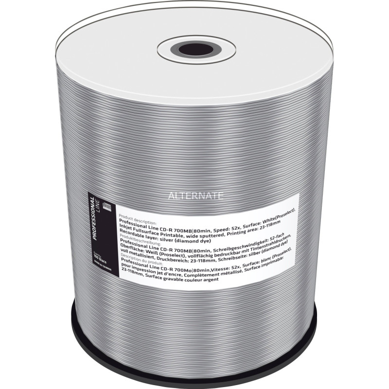 Confezione cd-r mediarange 700 mb professional line [mrpl505-c]