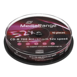 Confezione cd-r mediarange mr214 700mb [mr214]