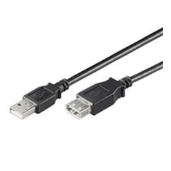 Cavo goobay usb-a a usb-a m/f 2++ nero [68904]