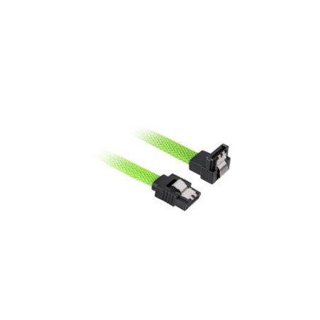 Cavo sata sharkoon sata iii angolato 90 gradi sleeve 60cm verde [4044951016570]