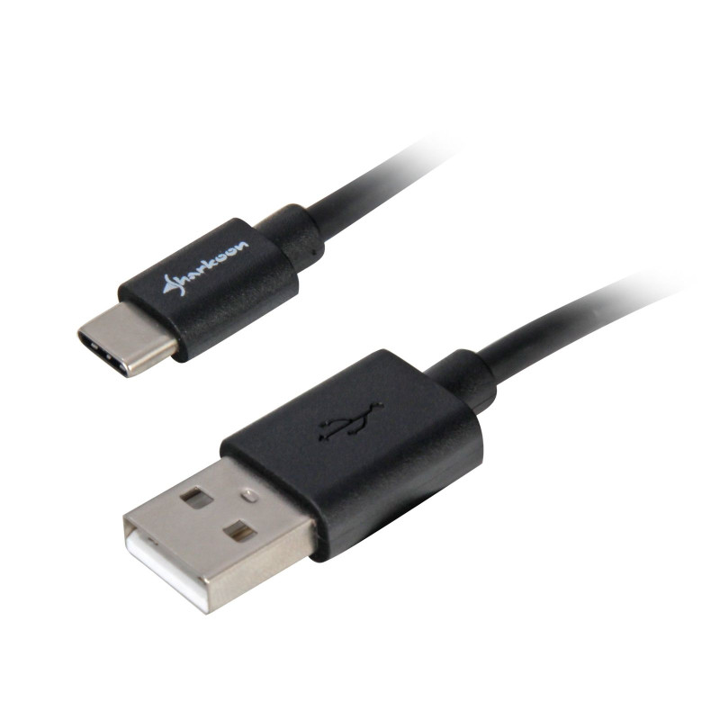 Cavo sharkoon usb 2.0 type-a / type-c m/m 0,5m nero [4044951021598]