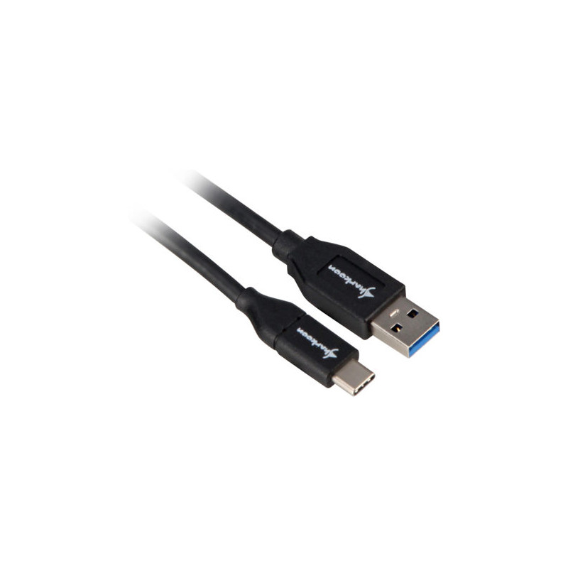 Cavo sharkoon usb 3.1 type-a / type-c m/m 1,0m nero [4044951021147]