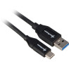 Cavo sharkoon usb 3.1 type-a / type-c m/m 1,0m nero [4044951021147]