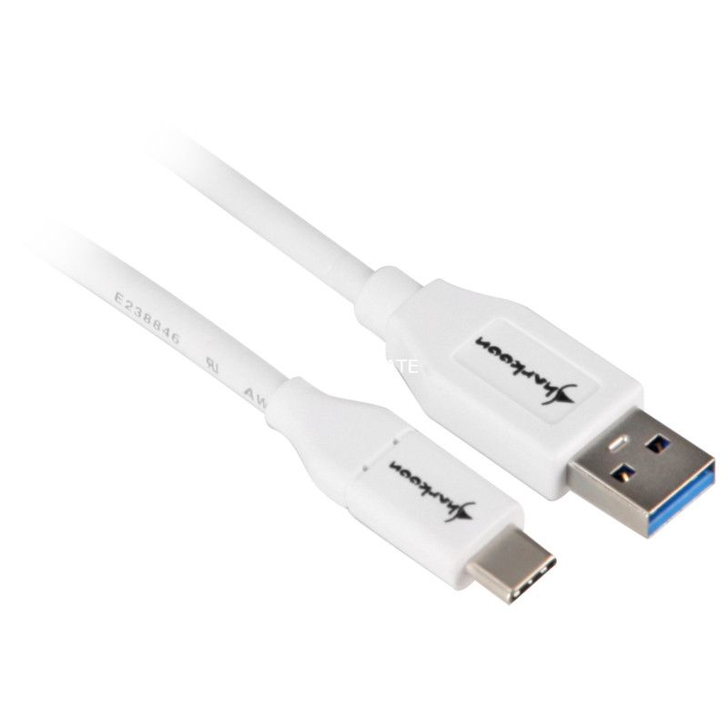 Cavo sharkoon usb 3.1 type-a / type-c m/m 0,5m bianco [4044951021154]