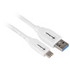 Cavo sharkoon usb 3.1 type-a / type-c m/m 1,0m bianco [4044951021161]