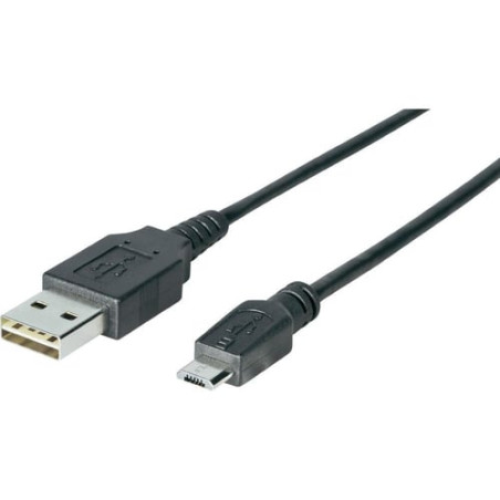 Cavo sharkoon usb2.0 type-a a type-b micro m/m 3,0m nero