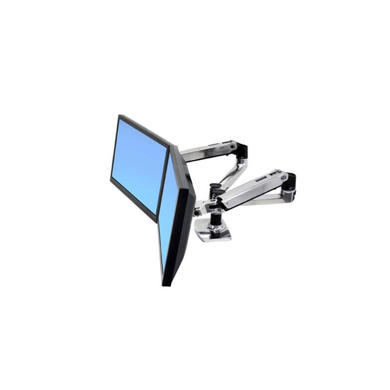 Supporto monitor ergotron lx dual side-by-side arm 15-24"