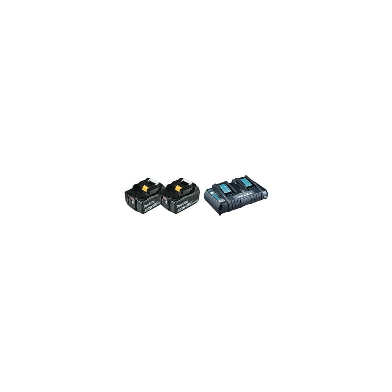 Kit caricabatterie makita 197629-2 power source kit 18v 2x5ah