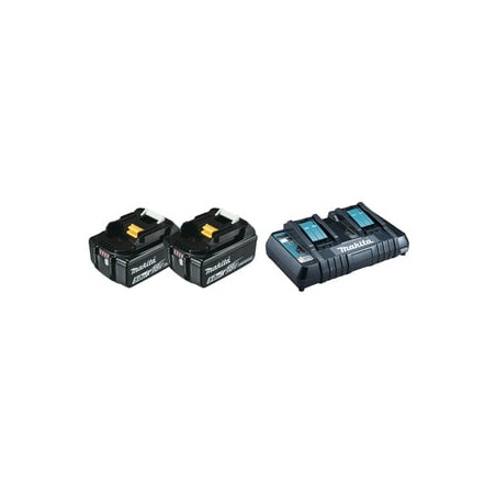 Kit caricabatterie makita 197629-2 power source kit 18v 2x5ah