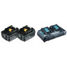 Kit caricabatterie makita 197629-2 power source kit 18v 2x5ah