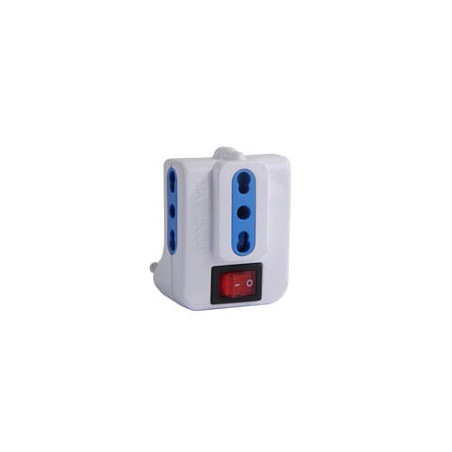 Adattatore triplo int bianco syntesy 08830 [syntesy ]