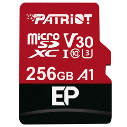 256gb scheda microsdxc patriot pef256gep31mcx 10 class u3 [pef256gep31mcx]