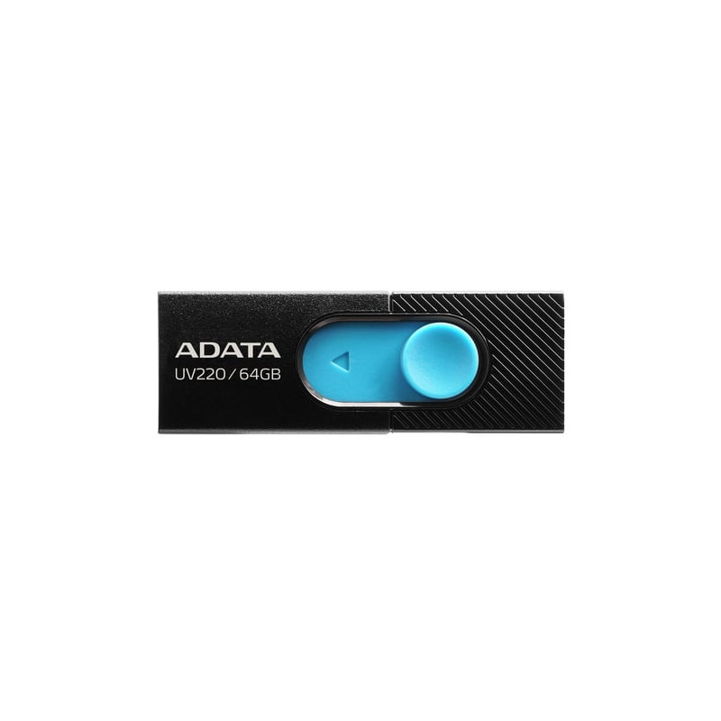 Pen drive 64gb adata uv220 usb2.0 nero [auv220-64g-rbkbl]