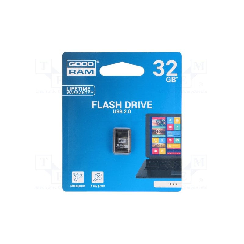 Pen drive 32gb goodram piccolo upi2-0320k0r11 usb2.0 nero [upi2-0320k0r11]
