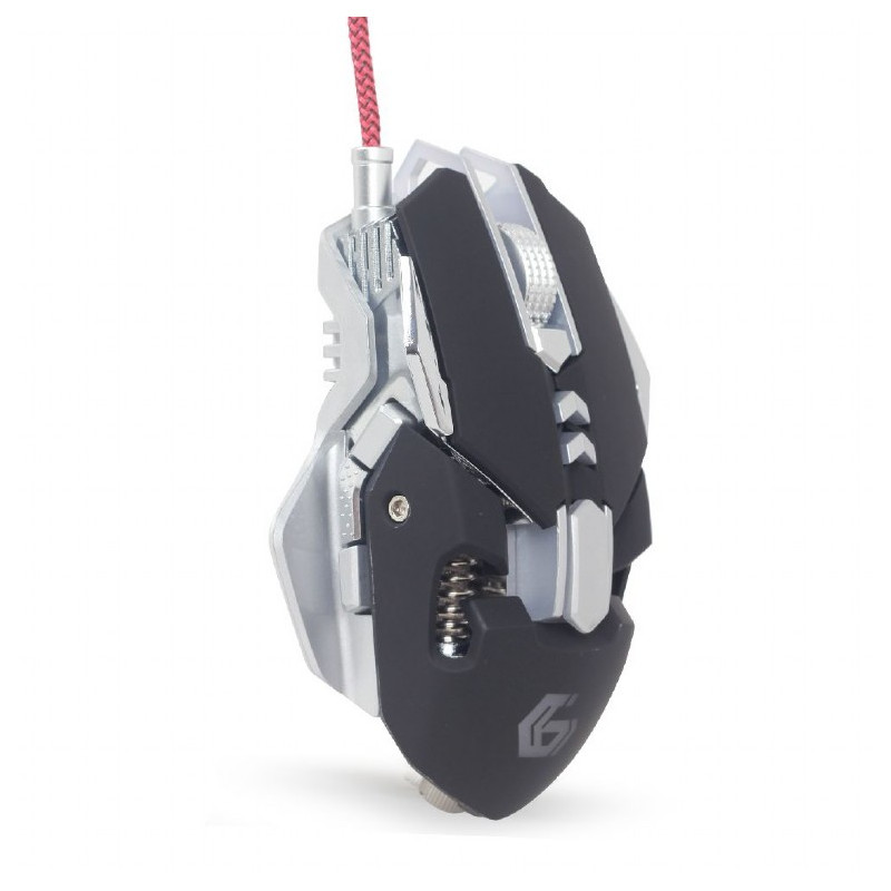 Mouse gaming gembird musg-05 programmabile nero/bianco [musg-05]