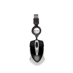Mouse verbatim travel 49020 (optical 1000 dpi colore nero) [49020]