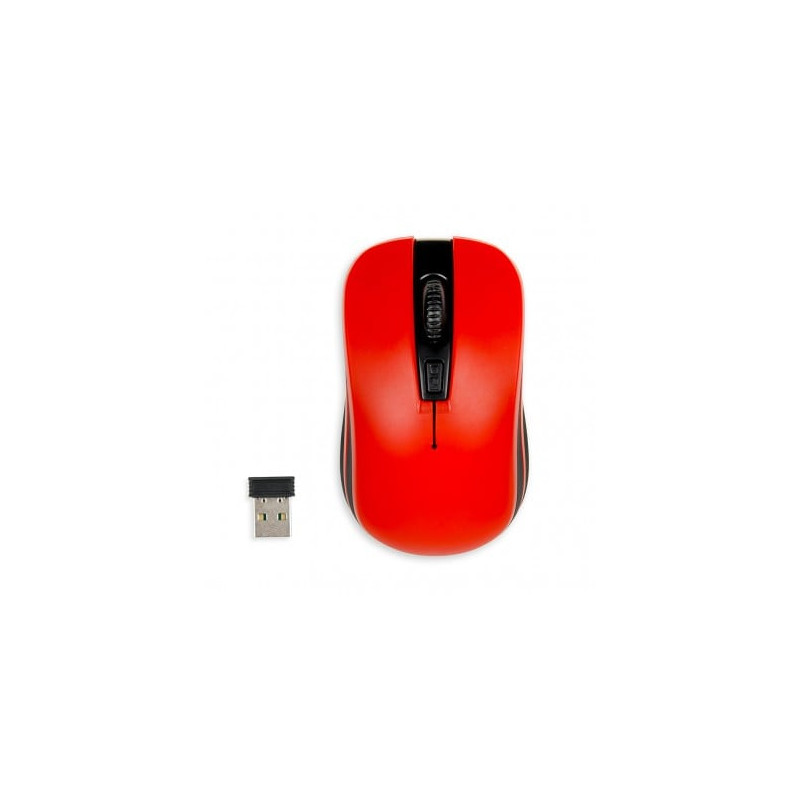 Mouse ibox lorini imof008wr wireless (optical 1600 dpi colore rosso)