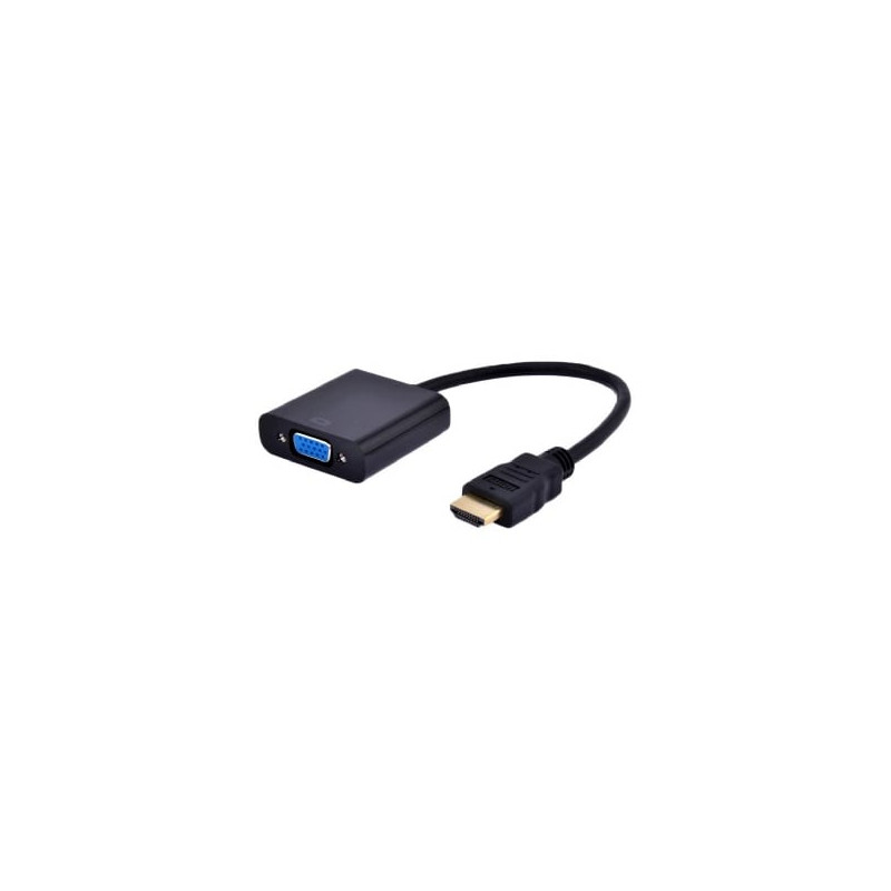 Adattatore gembird a-hdmi-vga-03 vga a hdmi m/f nero