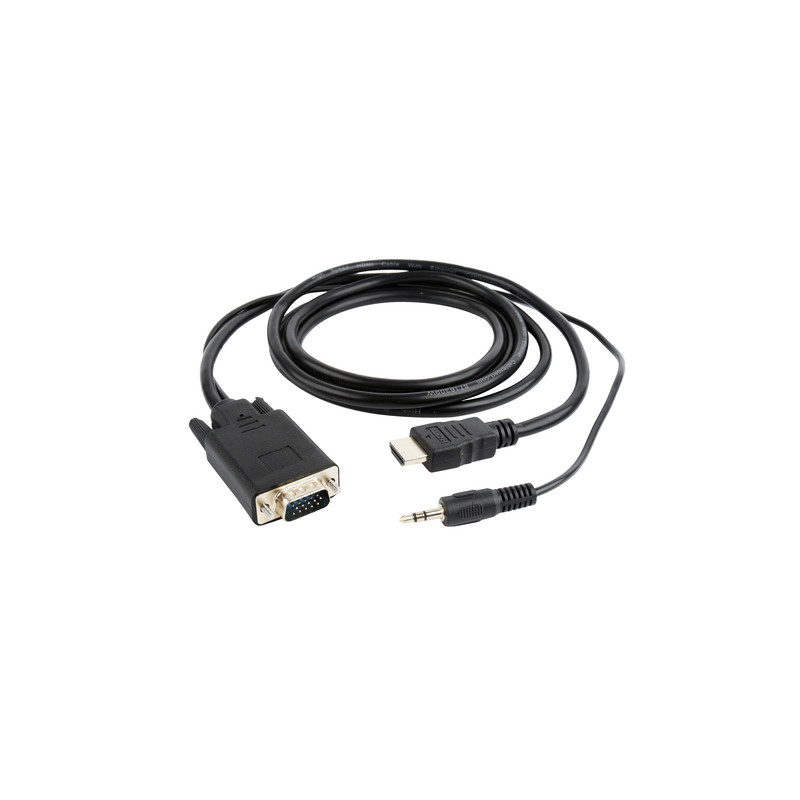Cavo gembird a-hdmi-vga-03-10 vga a hdmi / jack 3.5mm