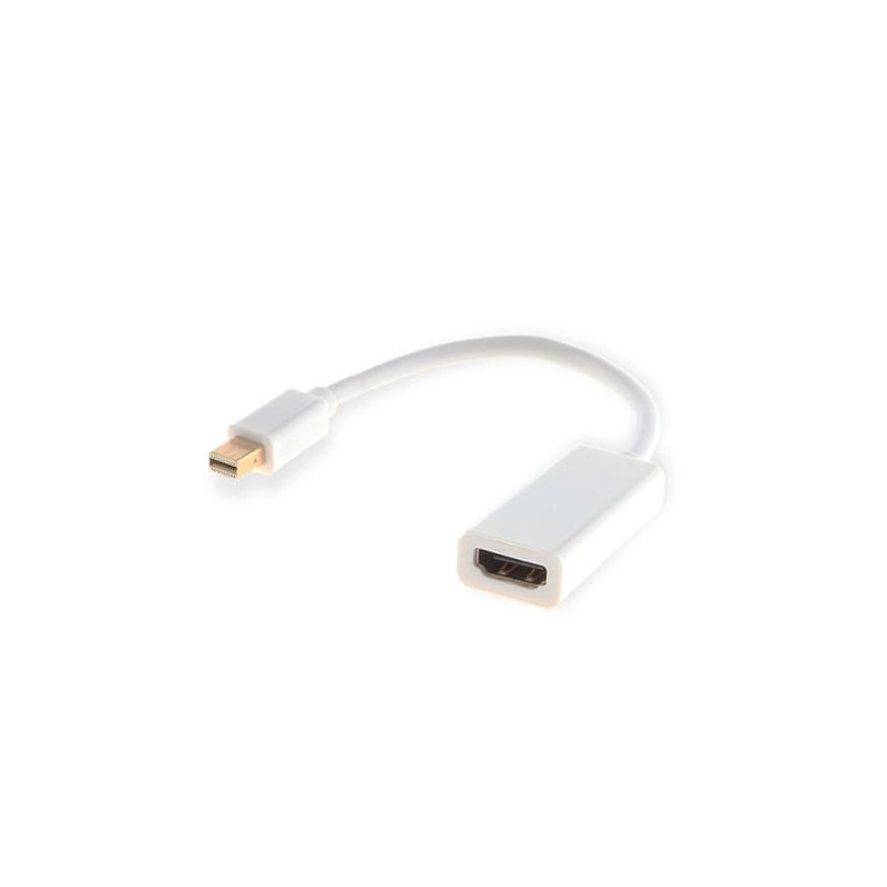 Adattatore savio cl-57 mini displayport a hdmi m/f bianco