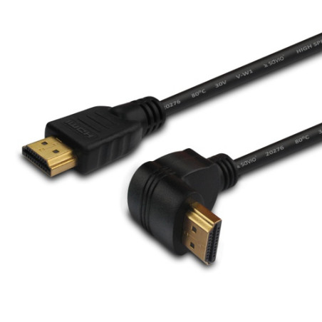 Cavo savio cl-04 hdmi a hdmi angolato m/m 1.5m nero