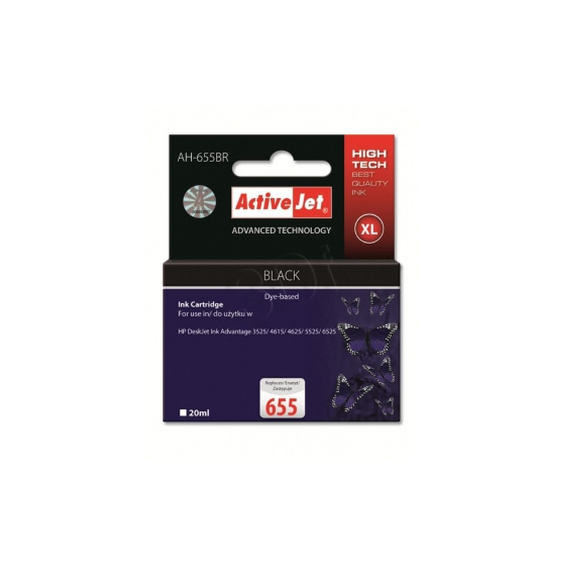 Cartuccia activejet ah-655br 20ml nero 550pagine
