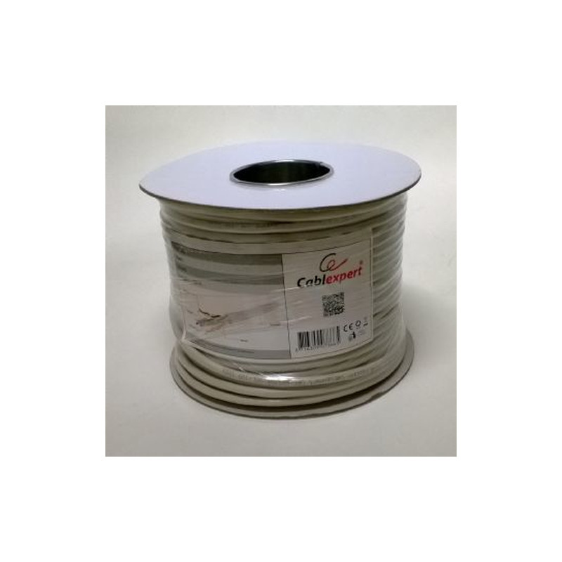 Cavo di rete in matassa gembird cat6 ftp cat6 f/utp (ftp) 100m grigio