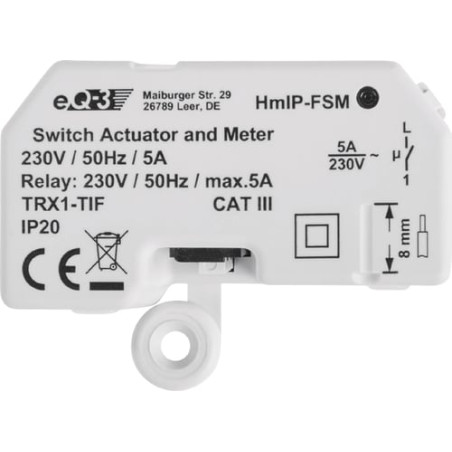 Homematic ip interruttore senza fili azionamento hmip-fsm [142721a0a]