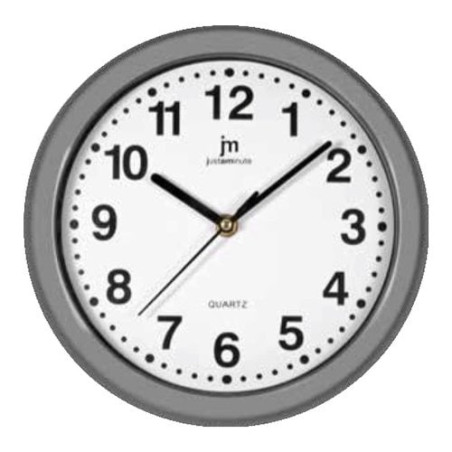 Lowell justaminute 00710 quartz wall clock argento