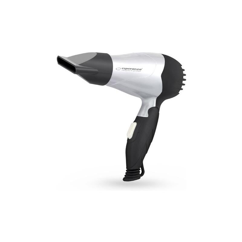 Asciugacapelli da viaggio venus - nero - esperanza [ebh002s]