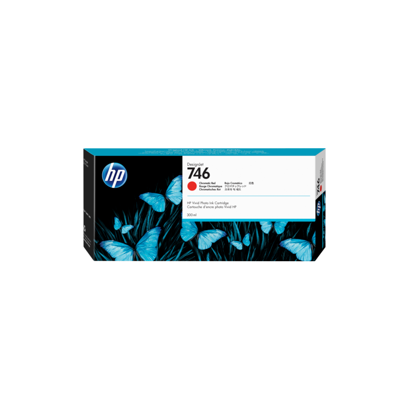 Cartuccia hp 300ml no.746 chromatic rosso [p2v81a]