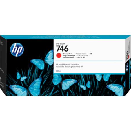 Cartuccia hp 300ml no.746 chromatic rosso [p2v81a]