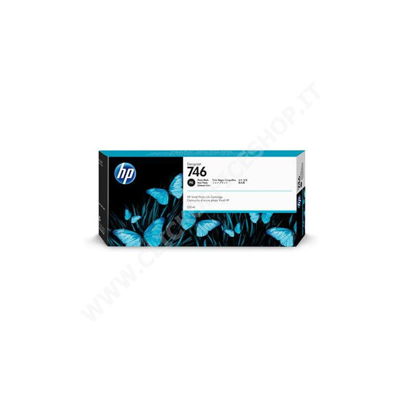 Cartuccia hp 300ml no.746 nero [p2v82a]