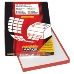 Etichette markin adesiva c/500 blu 100 fogli a4 (24 etichette 70x36mm)