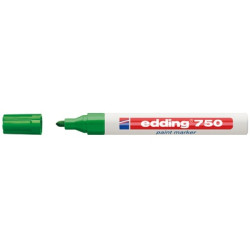 Marcatore edding 750 verde p.tonda 2-4mm vernice smalto [e-750
