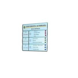 Segnaletica a parete 15x21cm profilo silver arkos [1431038]