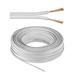 Bobina 2x 2,50 ofc kupfer 10m white[---]