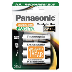 Pila ricaricabile panasonic 4 pz. evolta aa [hhr-3xxe/4bc]