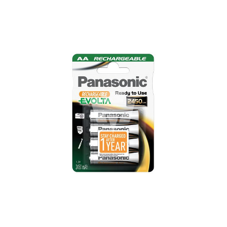 Pila ricaricabile panasonic 4 pz. evolta aa [hhr-3xxe/4bc]